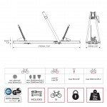 ΒΑΣΗ ΠΟΔΗΛΑΤΟΥ ΟΡΟΦΗΣ JUZA ΓΙΑ 1 ΠΟΔΗΛΑΤΟ ΜΕ ΔΙΠΛΟ ΑΝΤΙΚΛΕΠΤΙΚΟ ΣΥΣΤΗΜΑ MENABO Βάσεις Οροφής