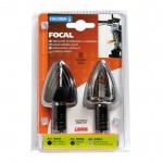 ΦΛΑΣ ΜΗΧΑΝΗΣ FOCAL 12V 21W (78x37mm) ΜΑΥΡΑ -2 ΤΕΜ. LED Φλας