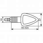 ΦΛΑΣ ΜΗΧΑΝΗΣ FOCAL 12V 21W (78x37mm) CARBON -2 ΤΕΜ. LED Φλας