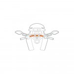 Βάση Στήριξης Κινητού Belt της σειράς Optiline για Τιμόνι Μηχανής ή Ποδηλάτου με διάμετρο από 15 mm έως 40 mm, ρυθμιζόμενο ιμάντα δέσης (λουρί) με πεταλούδα και σύστημα Duolock, συμβατή με Θήκες ή Αντάπτορες Κινητού Optiline Ποδήλατο