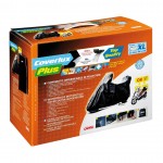 ΚΟΥΚΟΥΛΑ ΜΗΧΑΝΗΣ ΜΕ ΖΕΛΑΤΙΝΗ (ΑΝΕΜΟΘΡΑΥΣΤΗ) ΚΑΙ ΜΠΑΓΚΑΖΙΕΡΑ COVERLUX PLUS (XL) 246 Χ 104 Χ 148 cm Κουκούλες Μηχανής