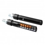 ΦΛΑΣ ΕΜΠΡΟΣ ΓΙΑ MOTO LINE SQ 12V SMD LED 2 ΧΡΗΣΕΩΝ ΘΕΣΕΩΣ/ΦΛΑΣ (ΜΑΥΡΟ 92 X 16 mm) - 2 ΤΕΜ. LED Φλας