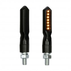 ΦΛΑΣ ΜΟΤΟ PIERCER SQ 12V ΜΑΥΡΑ SMD LED 75x15mm 2ΤΕΜ. LED Φλας