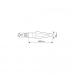 ΦΛΑΣ MOTO NICON HALO ΜΑΥΡΑ 12V ΑΛΟΓΟΝΟΥ 10W 84,5x29mm 2ΤΕΜ. Απλά Φλας