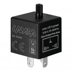 LED FLASHER (ΦΛΑΣΙΕΡΑ) TRIMMER ΗΛΕΚΤΡΟΝΙΚΟ ΓΙΑ LED ΦΛΑΣ 12V max 10A 3PIN LAMPA - 1 ΤΕΜ. Αντάπτορες Φλας