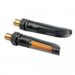 ΦΛΑΣ MOTO NAIL ΜΑΥΡΑ 12V COB LED M8 50x10mm  LAMPA  - 2 TEM. LED Φλας