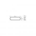 ΑΝΑΚΛΑΣΤΙΚΑ ΟΒΑΛ ΑΥΤΟΚΟΛΛΗΤΑ ΠΟΡΤΟΚΑΛΙ 100x28mm LAMPA - 2 ΤΕΜ. Ανακλαστήρες