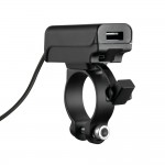 Αδιάβροχος Φορτιστής Κινητού Trek X 12/24V 48W της σειράς Optiline με 2 θύρες USB Type A και USB Type C, Καλώδιο 180 cm, Βύσμα SAE και Ακροδέκτες, Ασφάλεια, Αδιαβροχοποίηση IPX6, συμβατό με Βάσεις Στήριξης, Θήκες ή Αντάπτορες Κινητού Optiline Φορτιστές 12