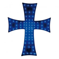 ΣΤΑΥΡΟΣ 24V ΜΕ 81 LED ΜΠΛΕ ΜΕ ΦΙΣ ΑΝΑΠΤΗΡΑ ΚΑΙ ΚΑΛΩΔΙΟ 200cm 200x250mm Διακοσμητικά Φώτα