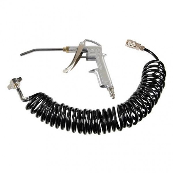 ΠΙΣΤΟΛΙ ΑΕΡΑ ΜΕΤΑΛΛΙΚΟ ΜΕ ΣΠΙΡΑΛ P-4 6mm 5m 10bar kg/cm2  ME ΣΥΝΔΕΣΜΟΣ ΑΕΡΑ M16 Εργαλεία Πίεσης Αέρα