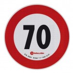 ΣΗΜΑ ΤΑΧΥΤΗΤΑΣ ΧΙΛΙΟΜΕΤΡΩΝ 70km/h ΑΥΤΟΚΟΛΛΗΤΟ Πινακίδες και Σήμανση