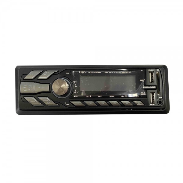 RADIO 1 DIN DUAL USB/FM/SD/MP3/WMA/BLUETOOTH 180W ΜΕ ΕΠΙΛΟΓΗ ΦΩΤΙΣΜΟΥ 3 ΧΡΩΜΑΤΩΝ & ΧΕΙΡΙΣΤΗΡΙΟ OSIO - 1 τεμ. Ραδιόφωνα 1 DIN