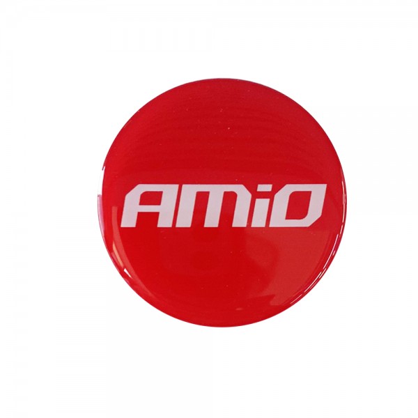 AMiO ΑΥΤΟΚΟΛΛΗΤΑ ΖΑΝΤΩΝ 6 cm ΛΕΥΚΟ/ΚΟΚΚΙΝΟ ΣΜΑΛΤΟΥ - 4 ΤΕΜ. Αυτοκόλλητα Σήματα Ζαντών