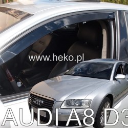 ΑΝΕΜΟΘΡΑΥΣΤΕΣ ΓΙΑ AUDI A8 / D3 4D 2003-2010 ΖΕΥΓΑΡΙ ΑΠΟ ΕΥΚΑΜΠΤΟ ΦΙΜΕ ΠΛΑΣΤΙΚΟ HEKO - 2 ΤΕΜ. ΑΝΕΜΟΘΡΑΥΣΤΕΣ