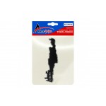 ΚΡΗΤΗ ΑΥΤΟΚΟΛΛΗΤΟ 12 cm ΜΑΥΡΟ/ΧΡΩΜΙΟ ΜΕ ΕΠΙΚΑΛΥΨΗ ΕΠΟΞΕΙΔΙΚΗΣ ΡΥΤΙΝΗΣ (ΥΓΡΟ ΓΥΑΛΙ) - 1 ΤΕΜ. Αυτοκόλλητα Διακοσμητικά