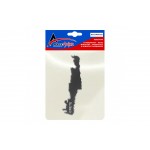 ΚΡΗΤΗ ΑΥΤΟΚΟΛΛΗΤΟ 12 cm ΓΚΡΙ/ΧΡΩΜΙΟ ΜΕ ΕΠΙΚΑΛΥΨΗ ΕΠΟΞΕΙΔΙΚΗΣ ΡΥΤΙΝΗΣ (ΥΓΡΟ ΓΥΑΛΙ) - 1 ΤΕΜ. Αυτοκόλλητα Διακοσμητικά