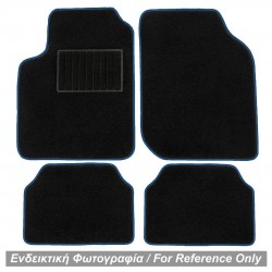 TYPE-B UNIVERSAL ΠΑΤΑΚΙΑ ΜΟΚΕΤΑ (ΜΑΥΡΟ ΜΕ ΜΠΛΕ ΡΕΛΙ) - 4 ΤΕΜ. Διεθνή Πατάκια 4τεμ