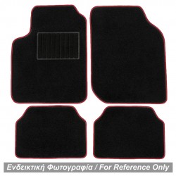 TYPE-B UNIVERSAL ΠΑΤΑΚΙΑ ΜΟΚΕΤΑ (ΜΑΥΡΟ ΜΕ ΚΟΚΚΙΝΟ ΡΕΛΙ) - 4 ΤΕΜ. Διεθνή Πατάκια 4τεμ