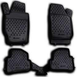 ΜΑΡΚΕ ΠΑΤΑΚΙΑ ΣΕ ΣΚΑΦΗ TPE ΛΑΣΤΙΧΟ ΓΙΑ SKODA FABIA 05/2007-2015  ΣΕ ΜΑΥΡΟ ΧΡΩΜΑ NOVLINE - 4 ΤΕΜ. Skoda