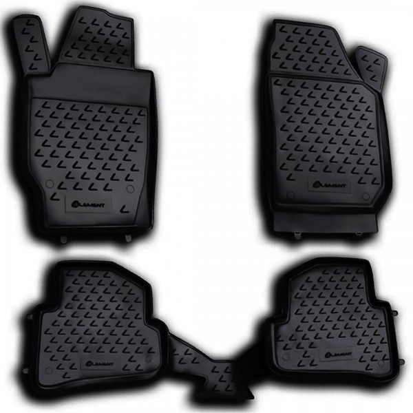 ΜΑΡΚΕ ΠΑΤΑΚΙΑ ΣΕ ΣΚΑΦΗ TPE ΛΑΣΤΙΧΟ ΓΙΑ SKODA FABIA 05/2007-2015  ΣΕ ΜΑΥΡΟ ΧΡΩΜΑ NOVLINE - 4 ΤΕΜ. Skoda