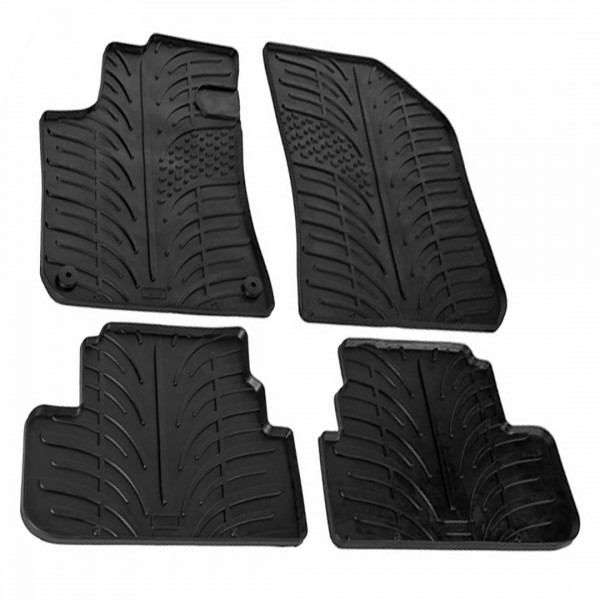 ΜΑΡΚΕ ΠΑΤΑΚΙΑ ΣΕ ΣΚΑΦΗ ΛΑΣΤΙΧΟ ΓΙΑ PEUGEOT 308 5D 10/2013-2021 / PEUGEOT 308 SW 2014-2021 SUMISURA ΣΕ ΜΑΥΡΟ ΧΡΩΜΑ ME ΚΟΥΜΠΩΜΑΤΑ LAMPA - 4 ΤΕΜ. Peugeot