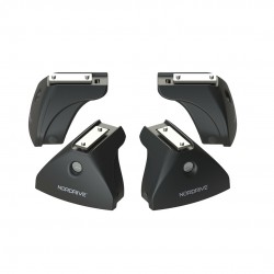 ΣΤΑΝΤΑΡ ΠΟΔΙ ΜΕ ΚΑΠΑΚΙΑ ΚΑΙ ΚΛΕΙΔΑΡΙΑ  EVOS LP LOW PROFILE (111x 70mm ) ΧΑΜΗΛΟ ΠΡΟΦΙΛ NORDRIVE - 4 ΤΕΜ. Άκρα για Μπάρες