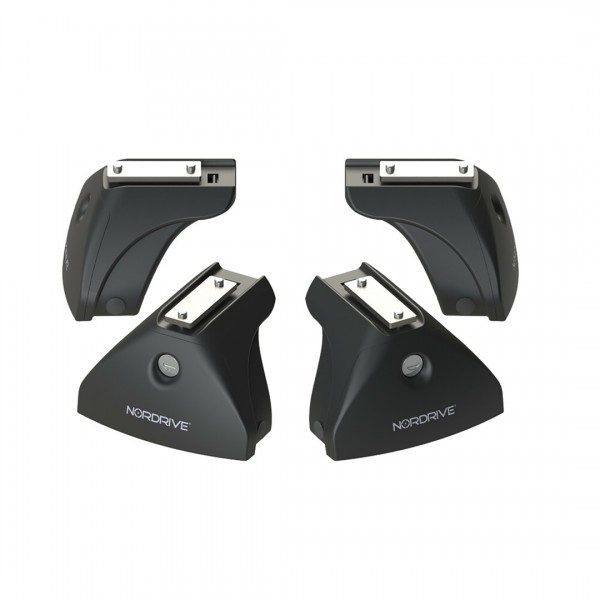 ΣΤΑΝΤΑΡ ΠΟΔΙ ΜΕ ΚΑΠΑΚΙΑ ΚΑΙ ΚΛΕΙΔΑΡΙΑ  EVOS LP LOW PROFILE (111x 70mm ) ΧΑΜΗΛΟ ΠΡΟΦΙΛ NORDRIVE - 4 ΤΕΜ. Άκρα για Μπάρες