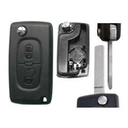 CITROEN BERLINGO / C2 / ΑΝΤΑΛΛΑΚΤΙΚΟ ΚΛΕΙΔΙ ΜΕ ΚΑΛΥΜΜΑ 2 ΚΟΥΜΠΙΩΝ/ ΛΑΜΑ VA2 (ΜΕ ΥΠΟΣΤΗΡΙΞΗ ΜΠΑΤΑΡΙΑΣ) (ΧΩΡΙΣ ΚΛΕΙΔΙ) DGA - 1 ΤΕΜ. CITROEN