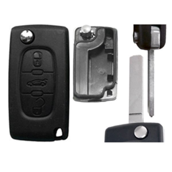 CITROEN ΑΝΑΔΙΠΛΟΥΜΕΝΟ ΑΝΤΑΛΛΑΚΤΙ. ΚΛΕΙΔΙ ΜΕ ΚΑΛΥΜΜΑ 3 ΚΟΥΜΠΙΩΝ/ ΛΑΜΑ VA2 (ΧΩΡΙΣ ΥΠΟΣΤΗΡΙΞΗ ΜΠΑΤΑΡ.) (ΧΩΡΙΣ ΚΛΕΙΔΙ) DGA - 1 ΤΕΜ. CITROEN