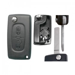 PEUGEOT 307 ΑΝΤΑΛΛΑΚΤΙΚΟ ΚΛΕΙΔΙ ΜΕ ΚΑΛΥΜΜΑ 2 ΚΟΥΜΠΙΩΝ / ΛΑΜΑ VA2 (ΜΕ ΥΠΟΣΤΗΡΙΞΗ ΜΠΑΤΑΡΙΑΣ) DGA - 1 ΤΕΜ. PEUGEOT
