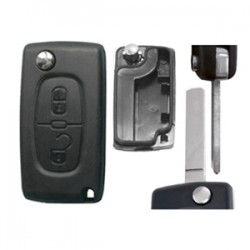 PEUGEOT 307 / PARTNER ΑΝΤΑΛΛΑΚΤΙΚΟ ΚΛΕΙΔΙ ΜΕ ΚΑΛΥΜΜΑ 2 ΚΟΥΜΠΙΩΝ / ΛΑΜΑ VA2 (ΧΩΡΙΣ ΥΠΟΣΤΗΡΙΞΗ ΜΠΑΤΑΡΙΑΣ) DGA - 1 ΤΕΜ. PEUGEOT