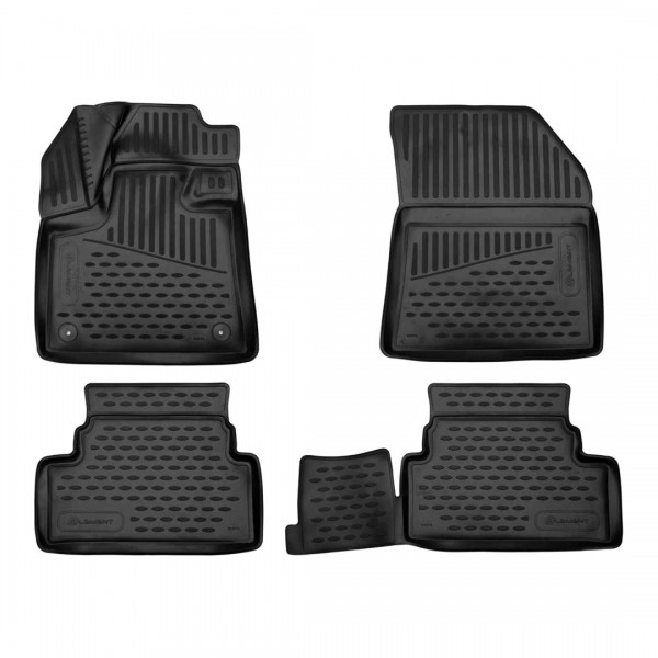 ΜΑΡΚΕ ΠΑΤΑΚΙΑ ΣΕ ΣΚΑΦΗ TPE ΛΑΣΤΙΧΟ ΓΙΑ OPEL GRANDLAND Χ SUV 2017+  ΣΕ ΜΑΥΡΟ ΧΡΩΜΑ NOVLINE - 4 ΤΕΜ. Opel