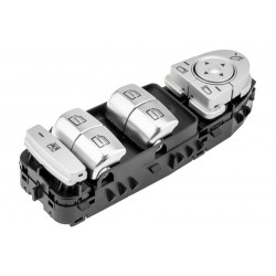 ΔΙΑΚΟΠΤΗΣ ΓΙΑ MERCEDES W205 - W253 ΟΔΗΓΟΥ ΜΑΥΡΟ/ΑΣΗΜΙ ΜΕ ΚΟΚΚΙΝΟ ΦΩΣ 3PIN 9051 ΠΑΡΑΘΥΡΩΝ orig.A2059056800 - 6811 Διακόπτες Παραθύρων