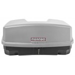 Μπαγκαζιέρα Κοτσαδόρου Nekkar Silver 300 σε ασημί με μαύρο χρώμα και ματ ανάγλυφη υφή για βάση ποδηλάτου κοτσαδόρου Race 3/4 Menabo - 1 τεμ. Μπαγκαζιέρες Κοτσαδόρου