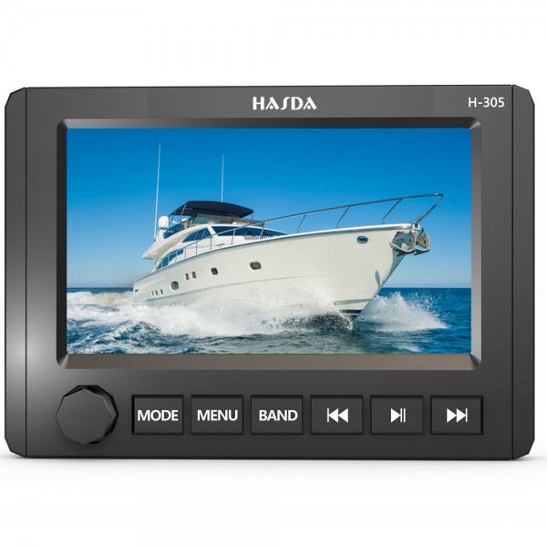 HASDA MP5 PLAYER H-305 4x50W ΜΕ ΡΑΔΙΟΦΩΝΟ/USB/BLUETOOTH (ΑΔΙΑΒΡΟΧΟ / ΜΑΥΡΟ) Hasda Marine Ηχεία - Ραδιόφωνα