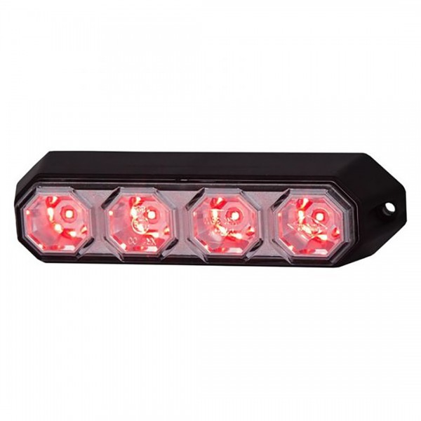 ΦΩΣ ΠΡΟΕΙΔΟΠΟΙΗΣΗΣ 12/24V HOR78 6W 4LED 143x35mm ΚΟΚΚΙΝΟ Διάφορα Φώτα