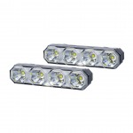 DRL HOR78 12/24V ΠΡΟΣΘΕΤΟ DAYTIME ΔΙΕΘΝΗ ΜΕ 4LED 6W 120,5x36,8mm ΜΑΥΡΟ 2ΤΕΜ Διεθνή Φώτα Ημέρας (DRL)