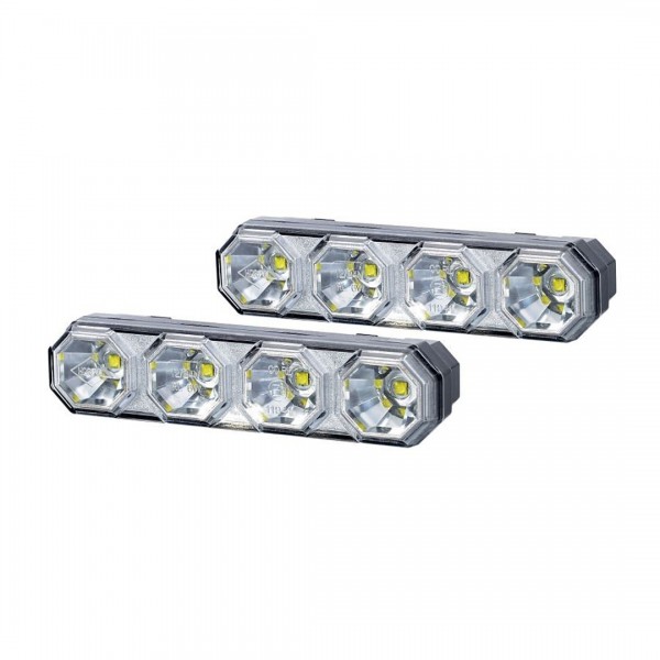 DRL HOR78 12/24V ΠΡΟΣΘΕΤΟ DAYTIME ΔΙΕΘΝΗ ΜΕ 4LED 6W 120,5x36,8mm ΜΑΥΡΟ 2ΤΕΜ Διεθνή Φώτα Ημέρας (DRL)