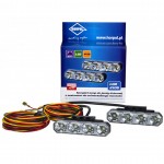 DRL HOR78 12/24V ΠΡΟΣΘΕΤΟ DAYTIME ΔΙΕΘΝΗ ΜΕ 4LED 6W 120,5x36,8mm ΜΑΥΡΟ 2ΤΕΜ Διεθνή Φώτα Ημέρας (DRL)