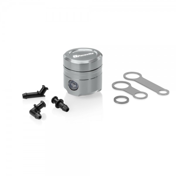 ΔΟΧΕΙΟ ΥΓΡΩΝ ΦΡΕΝΩΝ / ΣΥΜΠΛΕΚΤΗ MOTO 25ml ΣΕ ΑΣΗΜΙ ΧΡΩΜΑ PARAXITE - 1 ΤΕΜ. Τάπες - Φλάντζες καυσίμου