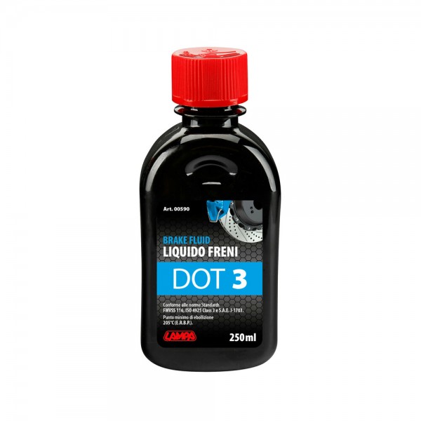 ΥΓΡΟ ΦΡΕΝΩΝ DOT 3 - FMVSS 116 / ISO 4925 CLASS 3 / SAE J-1703 250ml LAMPA  - 1 ΤΕΜ. Χημικά Επισκευής