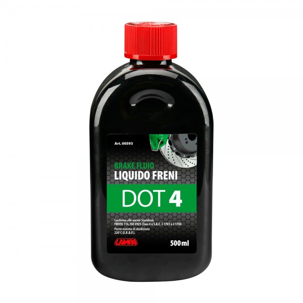 ΥΓΡΟ ΦΡΕΝΩΝ DOT 4 - FMVSS 116 / ISO 4925 CLASS 4 / SAE J-1703 & J-1704  500ml LAMPA  - 1 ΤΕΜ. Χημικά Επισκευής