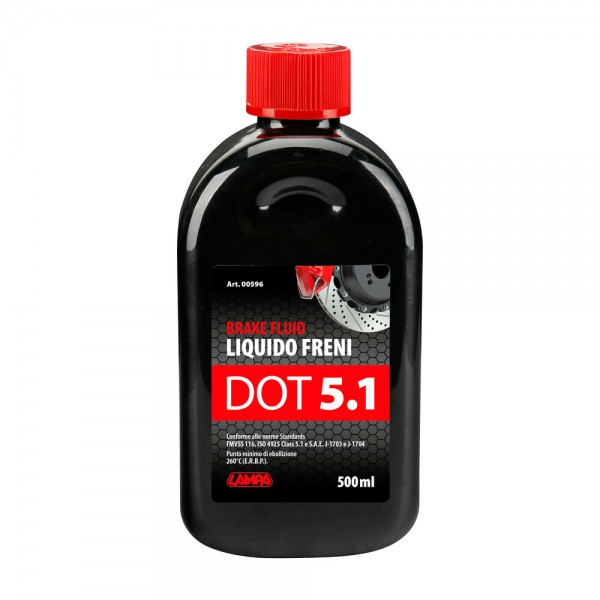 ΥΓΡΟ ΦΡΕΝΩΝ DOT 5.1 - FMVSS 116 / ISO 4925 CLASS 5.1 / SAE J-1704 500ml LAMPA  - 1 ΤΕΜ. Χημικά Επισκευής