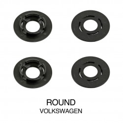 VOLKSWAGEN ΚΟΥΜΠΩΜΑΤΑ ΚΛΙΠΣ ΓΙΑ ΠΑΤΑΚΙΑ (ΣΤΡΟΓΓΥΛΑ) - 8 ΤΕΜ. Αξεσουάρ για Πατάκια