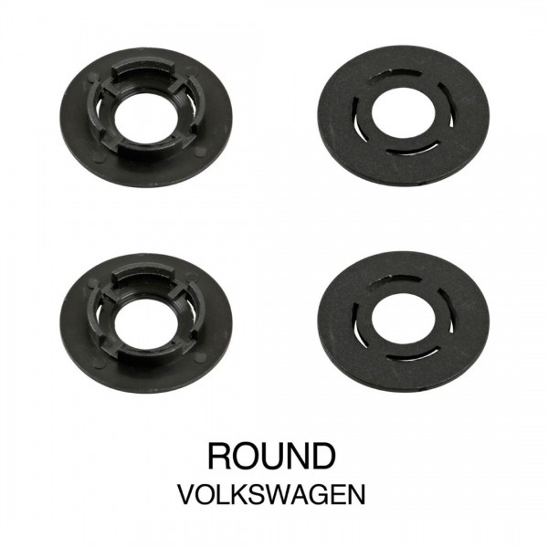 VOLKSWAGEN ΚΟΥΜΠΩΜΑΤΑ ΚΛΙΠΣ ΓΙΑ ΠΑΤΑΚΙΑ (ΣΤΡΟΓΓΥΛΑ) - 8 ΤΕΜ. Αξεσουάρ για Πατάκια