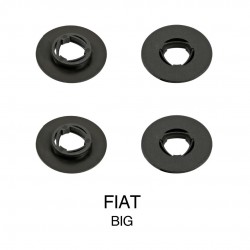 FIAT ΚΟΥΜΠΩΜΑΤΑ ΚΛΙΠΣ ΓΙΑ ΠΑΤΑΚΙΑ (ΣΤΡΟΓΓΥΛΑ ΜΕΓΑΛΑ) - 4 ΤΕΜ. Αξεσουάρ για Πατάκια