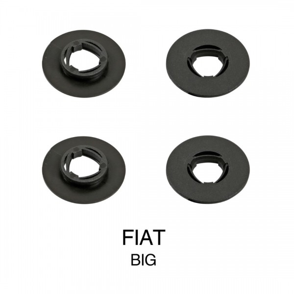 FIAT ΚΟΥΜΠΩΜΑΤΑ ΚΛΙΠΣ ΓΙΑ ΠΑΤΑΚΙΑ (ΣΤΡΟΓΓΥΛΑ ΜΕΓΑΛΑ) - 4 ΤΕΜ. Αξεσουάρ για Πατάκια