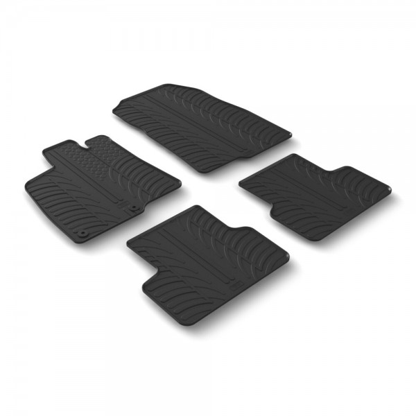 ΠΑΤΑΚΙΑ SUMISURA ΛΑΣΤΙΧΟ ΣΕ ΜΑΥΡΟ ΧΡΩΜΑ ME ΚΟΥΜΠΩΜΑΤΑ ΓΙΑ PEUGEOT 3008 5D 12/2023+ LAMPA - 4 ΤΕΜ.​ Peugeot