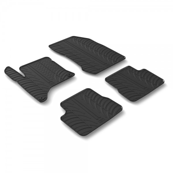 ΠΑΤΑΚΙΑ ΛΑΣΤΙΧΟ ΣΕ ΜΑΥΡΟ ΧΡΩΜΑ ME ΚΟΥΜΠΩΜΑΤΑ ΓΙΑ PEUGEOT 208 5D 09/2023+ / OPEL CORSA F 5D 07/2023+ (AYTOMATO/HYBRID) LAMPA - 4 ΤΕΜ.​ Peugeot