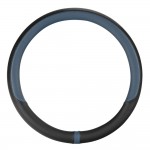 ΚΑΛΥΜΜΑ ΤΙΜΟΝΙΟΥ NOBLE (M) 37/39cm  ΜΑΥΡΟ/ΜΠΛΕ ΟΙΚΟΛΟΓΙΚΟ ΔΕΡΜΑ ΑΟΣΜΟ (ΠΑΧΟΣ 8,2cm) LAMPA Διάμετρος 37-39 cm